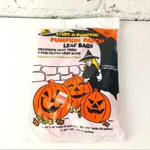 Vintage NIP Halloween Yard Pumpkin Bags